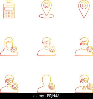 avtar , user , profile , avatar , dp , picture , profile picture , man , women , girl , boy , kid , child , male , female , icon, vector, design,  fla Stock Vector