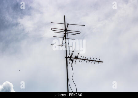 Television Reception Antennae Stock Photo