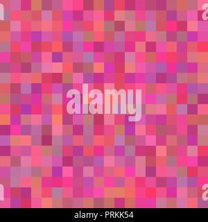 Background of art colored pink squares mosaic Stock Vector