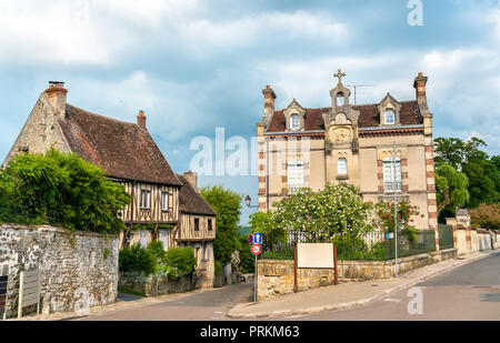 Traditional houses in the old town of Provins, France Stock Photo