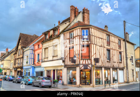 Traditional houses in the old town of Provins, France Stock Photo