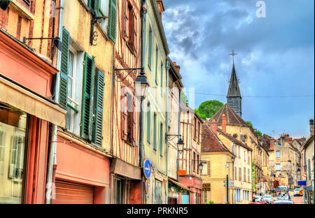 Traditional houses in the old town of Provins, France Stock Photo