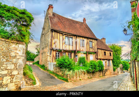 Traditional houses in the old town of Provins, France Stock Photo