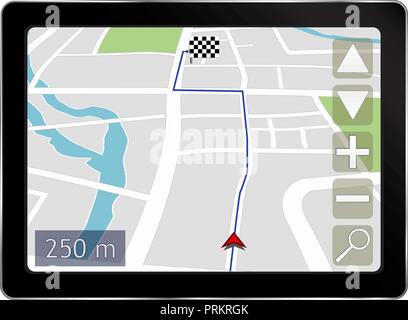 Navigation system Stock Vector