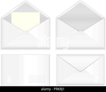 White envelopes Stock Vector