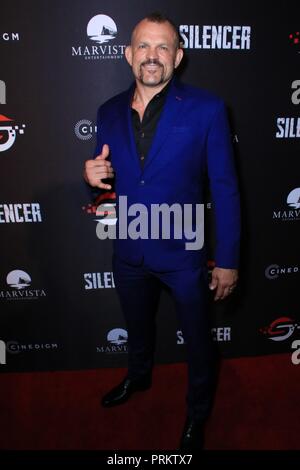 World Premiere of 'Silencer', held at the Ahrya Fine Arts Theater in Beverly Hills, California.  Featuring: Chuck Liddell Where: Beverly Hills, California, United States When: 30 Aug 2018 Credit: WENN.com Stock Photo