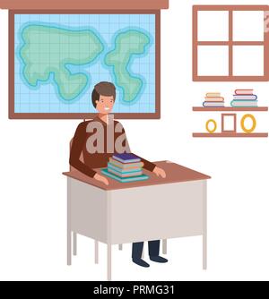 Geography teacher in class Stock Vector Image & Art - Alamy