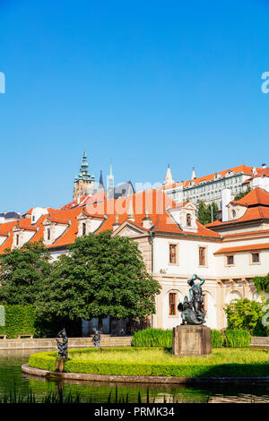 Europe, Czech Republic, Bohemia,  Prague, Unesco site, Wallenstein Palace park Stock Photo