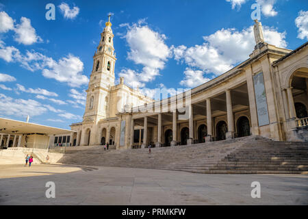 Fatima is located in the Centr of Portugal.Sanctuary of Our Lady of Fatima is one of the most important shrines of the world dedicated to the Virgin M Stock Photo