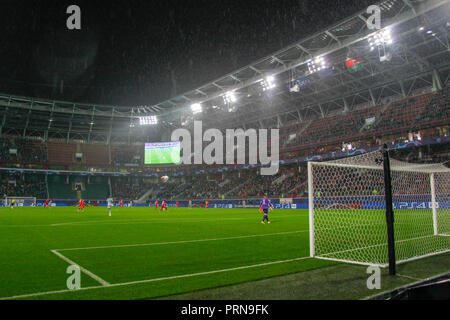 Moscow, Russia. 3rd October, 2018. UEFA Champions League: Lokomotiv Moscow v Schalke 04. RZHD Arena Credit: Alex Cavendish/Alamy Live News Stock Photo