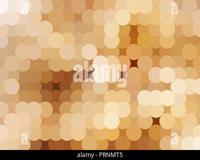 The Abstract golden background from circles. Vector Stock Vector