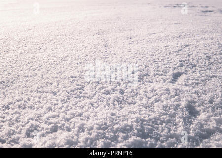 snow background close up. snowdrift, snow drift freshly fallen snow Stock Photo