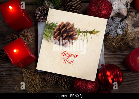 Composite image of composite image of joyeux noel Stock Photo