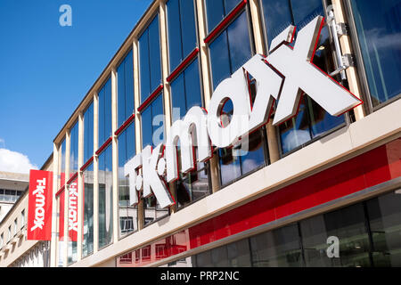 A large tK Maxx store in central Bristol UK clearly showing the company name and branding on the front of the building