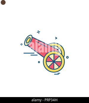 Cannon icon design vector Stock Vector