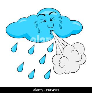 Cartoon storm cloud Stock Vector Image & Art - Alamy