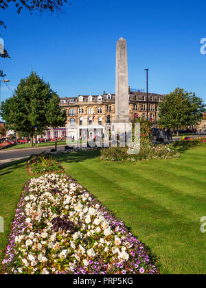 War Memorial from Prospect Gardens in Harrogate North Yorkshire England Stock Photo