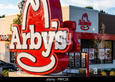 Arby's restaurant in Metro Atlanta, Georgia. (USA) Stock Photo