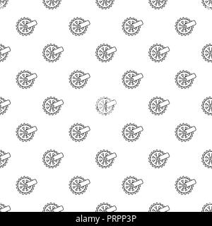 Mining cutting wheel pattern vector seamless Stock Vector