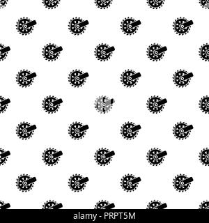 Mining cutting wheel pattern vector seamless Stock Vector