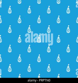 Locomotive pattern vector seamless blue Stock Vector