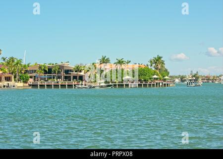 Luxury waterfront homes in Mooloolaba, Queensland, Australia Stock Photo