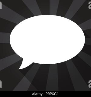 Flat design business Vector Illustration concept template copy space text for Ad website esp isolated 3d isometric. Blank Oval Shape Speech Bubble in  Stock Vector
