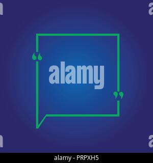 Flat design business Vector Illustration concept template copy space text for Ad website esp isolated 3d isometric. Blank Square Border Outline Quote  Stock Vector
