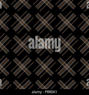 Knitting seamless vector plaid pattern with lines as a woollen Celtic tartan plaid or a knitted fabric texture in muted warm hues eps 10 Stock Vector