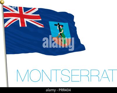 Download Flag of Montserrat - vector illustration Stock Vector Art ...