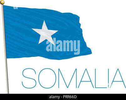 Somalia official flag, vector illustration Stock Vector