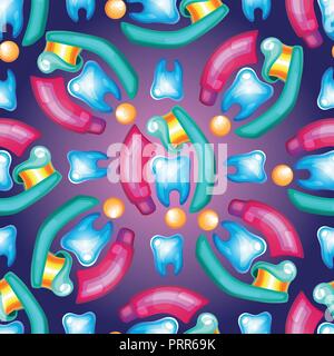 cute cartoon tooth with toothbrush and toothpaste Stock Vector