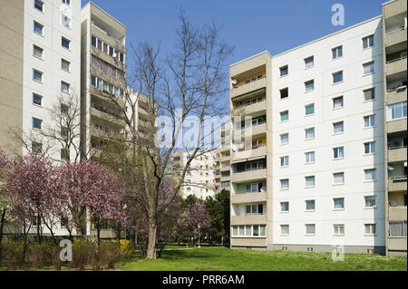 Wien, Plattenbauten - Vienna, Building made with precast Concrete Slabs Stock Photo