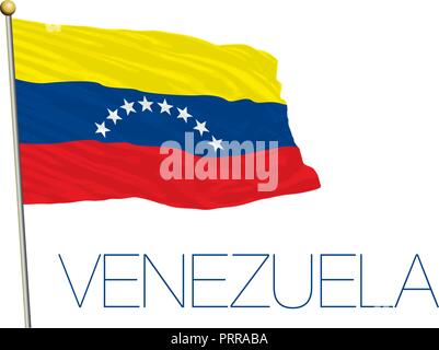 Venezuela official flag, vector illustration Stock Vector