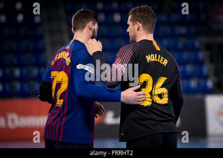 2nd October 18 Palau Blaugrana Barcelona Spain Liga Asobal Handball Fc Barcelona Lassa Versus Cb Cangas Ludovic Fabregas Of Fc Barcelona Stock Photo Alamy