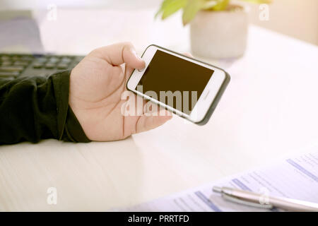 Portrait of smart phone. Stock Photo