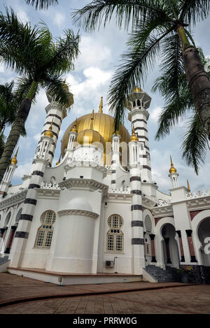 Masjid Ubudiah at Bukit Chandan in Kuala Kangsar, Malaysia. - Masjid Ubudiah is ranking high on the list of Malaysia's most beautiful mosques. Stock Photo