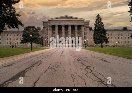 UTICA, NY, USA - OCT. 03, 2018: The Utica Psychiatric Center, also known as Utica State Hospital, opened in Utica on January 16, 1843 is a historic fa Stock Photo