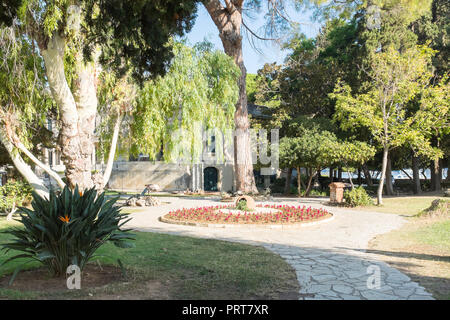 People's Garden at the Municipal Gallery of Corfu in Corfu Town Stock Photo