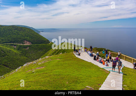 CAPE BRETON, NOVA SCOTIA, CANADA - Skyline Trail in Cape Breton Highlands National Park. Stock Photo