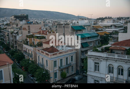 Rooftop view of Athens Stock Photo