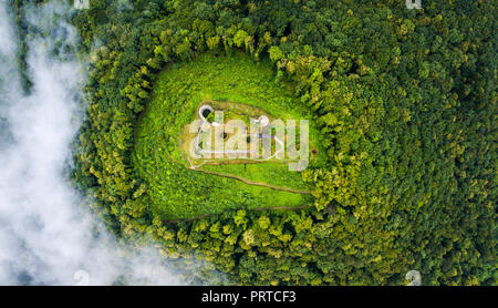 Tolmin Castle, or Castle on Kozlov Rob, above Tolmin, Slovenia Stock Photo