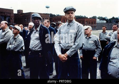 Original film title: THE SHAWSHANK REDEMPTION. English title: THE SHAWSHANK REDEMPTION. Year: 1994. Director: FRANK DARABONT. Stars: MORGAN FREEMAN; TIM ROBBINS. Credit: CASTLE ROCK ENTERTAINMENT / Album Stock Photo