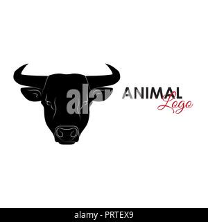 Bull icon logo symbol vector illustration Stock Vector