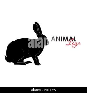 Hare rabbit icon logo symbol vector illustration Stock Vector