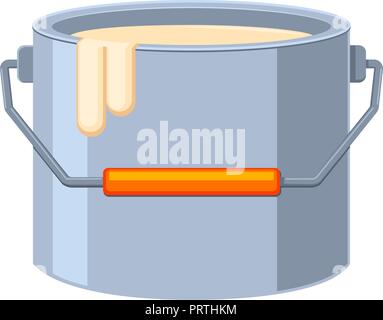 Colorful cartoon paint bucket Stock Vector