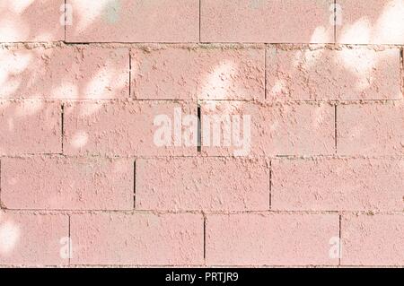 Pink brick wall background (Marche, Italy, Europe) Stock Photo