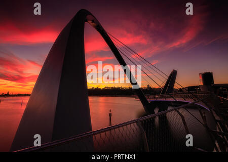 Elizabeth Quay, Perth Foreshore Stock Photo