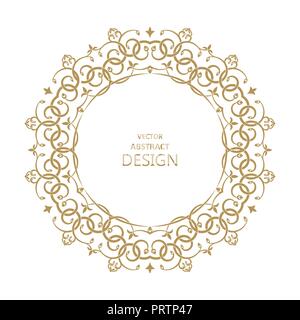 Vintage Round Retro Frame curve semi circle check geometry, antique style  template ideal for invitation or greeting card design Stock Vector Image &  Art - Alamy