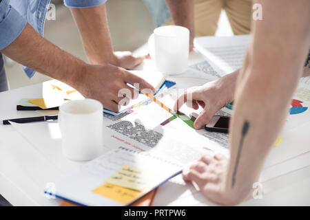 casual businessmen working on new project at modern office, business teamwork Stock Photo